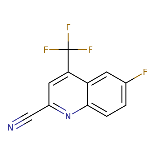 N#Cc1nc2ccc(cc2c(c1)C(F)(F)F)F
