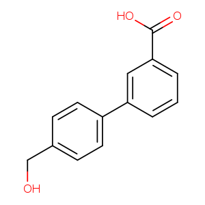 OCc1ccc(cc1)c1cccc(c1)C(=O)O