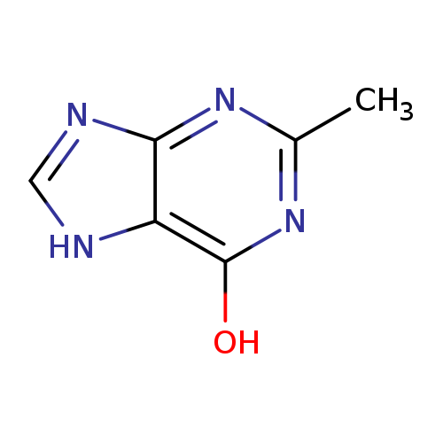 Cc1nc(O)c2c(n1)nc[nH]2