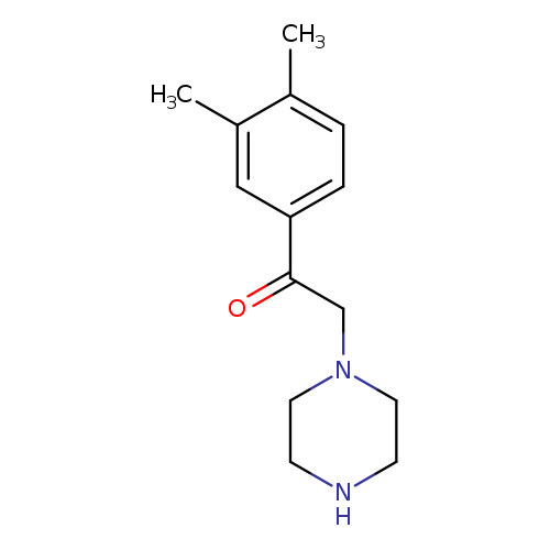 O=C(c1ccc(c(c1)C)C)CN1CCNCC1