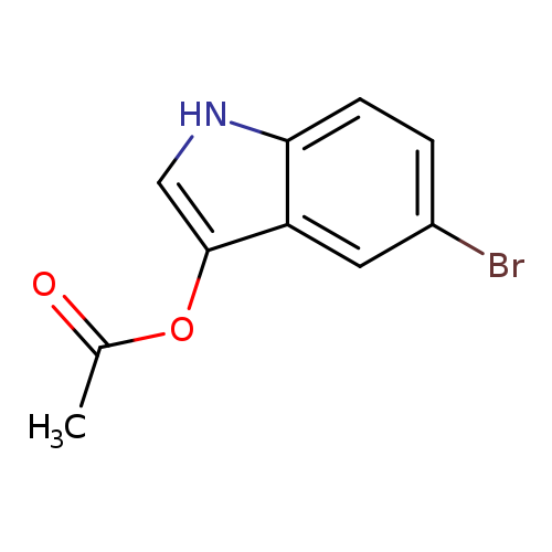 CC(=O)Oc1c[nH]c2c1cc(Br)cc2