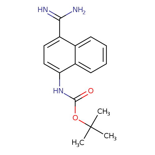 O=C(OC(C)(C)C)Nc1ccc(c2c1cccc2)C(=N)N