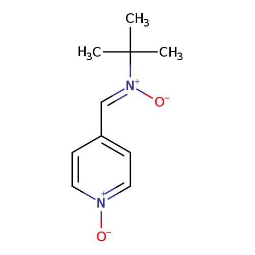 CC(/[N+](=C/c1cc[n+](cc1)[O-])/[O-])(C)C