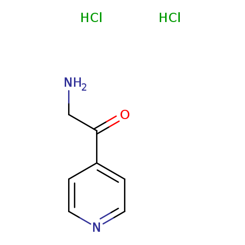 NCC(=O)c1ccncc1.Cl.Cl