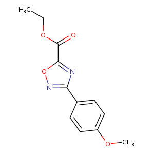 CCOC(=O)c1onc(n1)c1ccc(cc1)OC