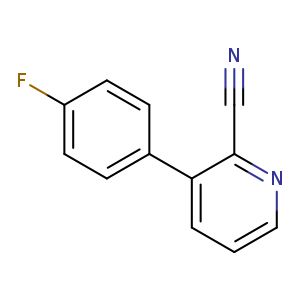 N#Cc1ncccc1c1ccc(cc1)F