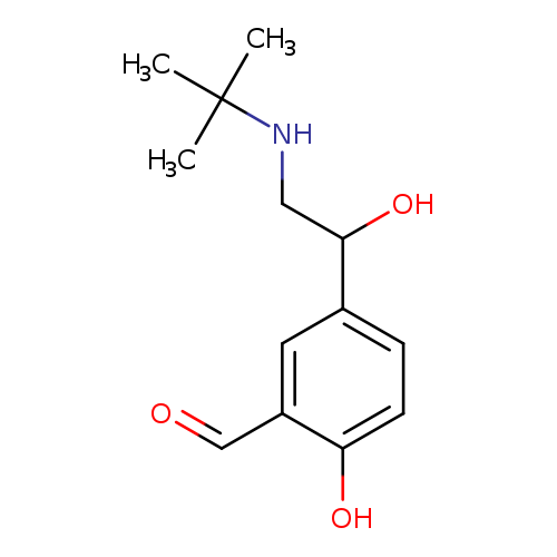 O=Cc1cc(ccc1O)C(CNC(C)(C)C)O
