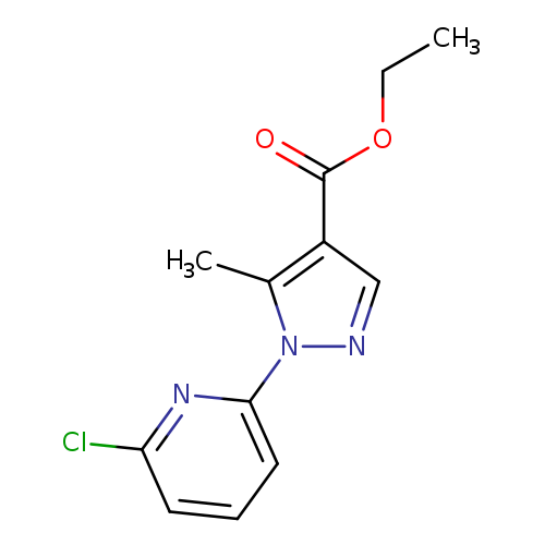 Cc1c(cnn1c1cccc(n1)Cl)C(=O)OCC