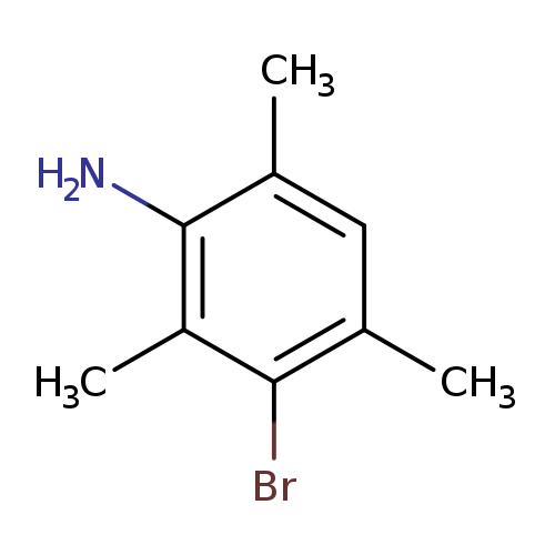 Nc1c(C)cc(c(c1C)Br)C