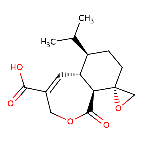 CC([C@H]1CC[C@]2([C@@H]3[C@@H]1C=C(COC3=O)C(=O)O)CO2)C