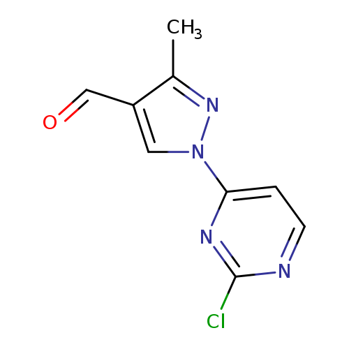 O=Cc1cn(nc1C)c1ccnc(n1)Cl