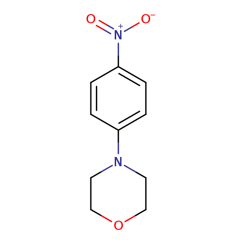 [O-][N+](=O)c1ccc(cc1)N1CCOCC1