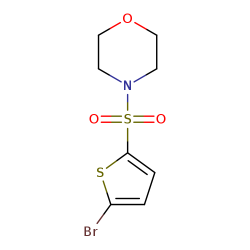 Brc1ccc(s1)S(=O)(=O)N1CCOCC1