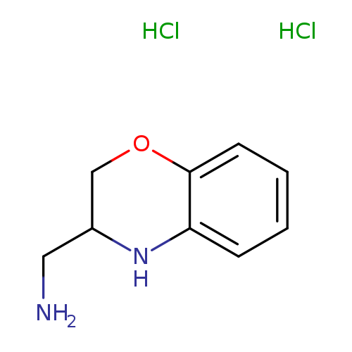 NCC1COc2c(N1)cccc2.Cl.Cl