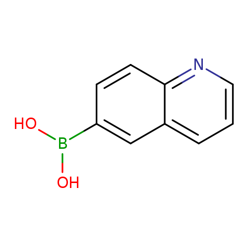 OB(c1ccc2c(c1)cccn2)O