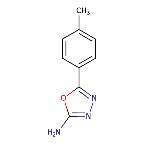 Cc1ccc(cc1)c1nnc(o1)N