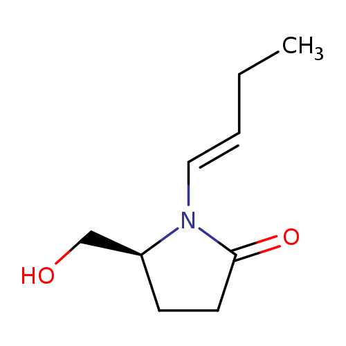 CC/C=C/N1[C@H](CO)CCC1=O