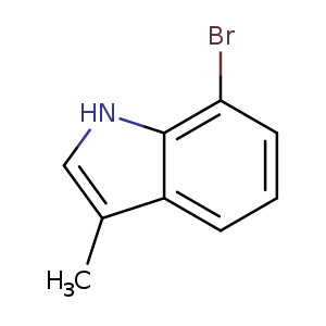 Cc1c[nH]c2c1cccc2Br