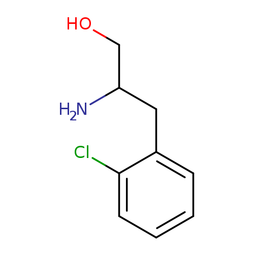 OCC(Cc1ccccc1Cl)N