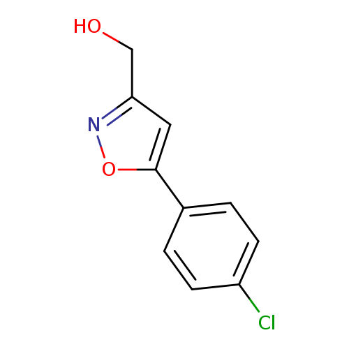 OCc1noc(c1)c1ccc(cc1)Cl