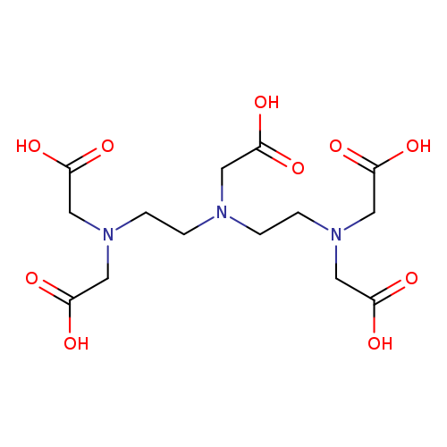 OC(=O)CN(CCN(CC(=O)O)CC(=O)O)CCN(CC(=O)O)CC(=O)O