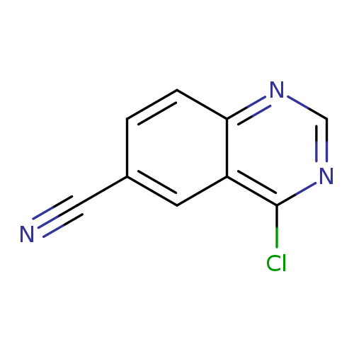 N#Cc1ccc2c(c1)c(Cl)ncn2