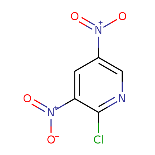 [O-][N+](=O)c1cnc(c(c1)[N+](=O)[O-])Cl