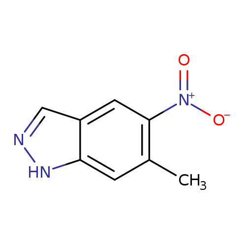 [O-][N+](=O)c1cc2cn[nH]c2cc1C