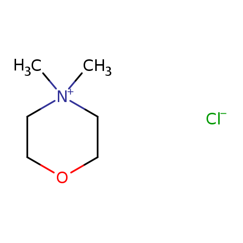 C[N+]1(C)CCOCC1.[Cl-]
