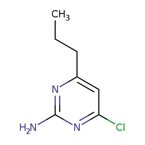 CCCc1cc(Cl)nc(n1)N