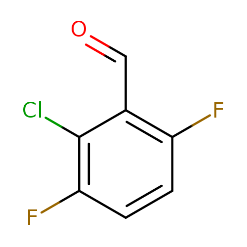 O=Cc1c(F)ccc(c1Cl)F