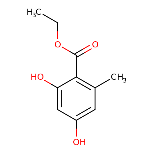 CCOC(=O)c1c(C)cc(cc1O)O