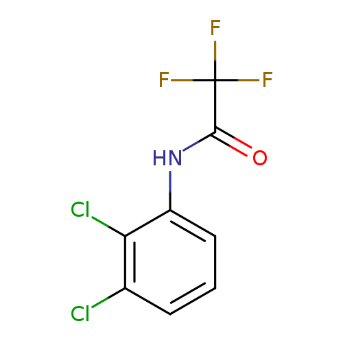 O=C(C(F)(F)F)Nc1cccc(c1Cl)Cl