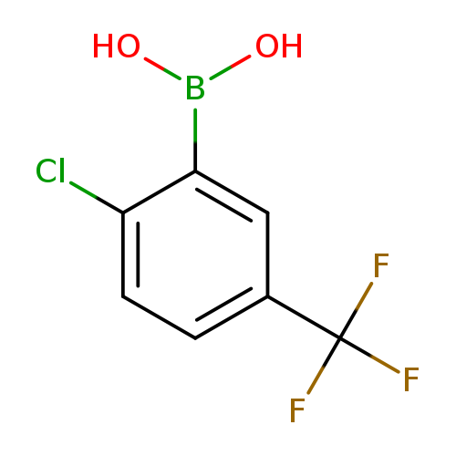 OB(c1cc(ccc1Cl)C(F)(F)F)O