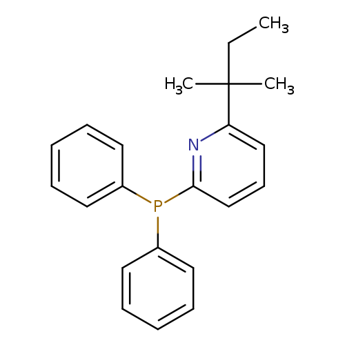 CCC(c1cccc(n1)P(c1ccccc1)c1ccccc1)(C)C