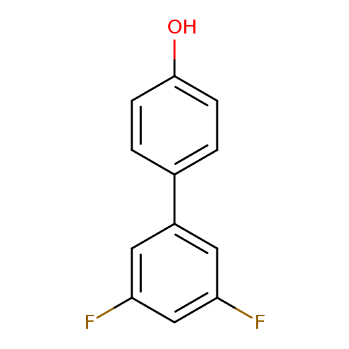 Oc1ccc(cc1)c1cc(F)cc(c1)F