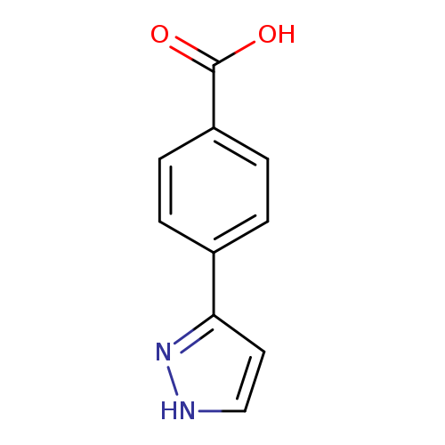 OC(=O)c1ccc(cc1)c1n[nH]cc1