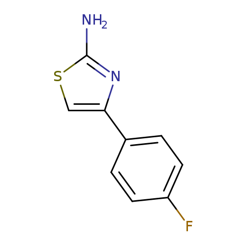 Fc1ccc(cc1)c1csc(n1)N