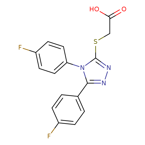 OC(=O)CSc1nnc(n1c1ccc(cc1)F)c1ccc(cc1)F
