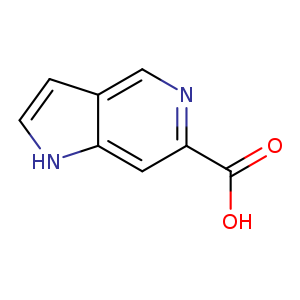 OC(=O)c1ncc2c(c1)[nH]cc2