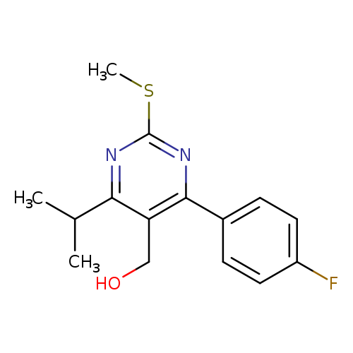 OCc1c(nc(nc1C(C)C)SC)c1ccc(cc1)F