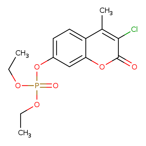 CCOP(=O)(Oc1ccc2c(c1)oc(=O)c(c2C)Cl)OCC