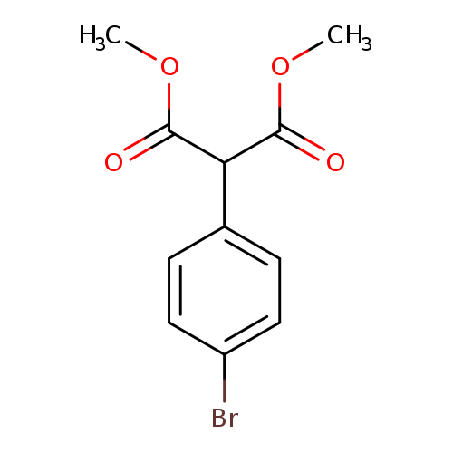 COC(=O)C(c1ccc(cc1)Br)C(=O)OC
