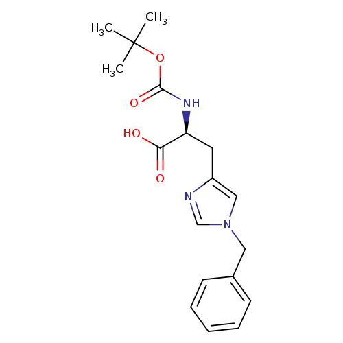 OC(=O)[C@H](Cc1ncn(c1)Cc1ccccc1)NC(=O)OC(C)(C)C