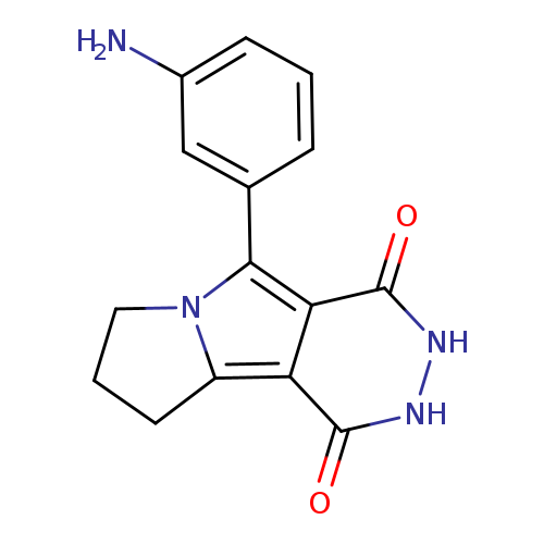 Nc1cccc(c1)c1c2c(=O)[nH][nH]c(=O)c2c2n1CCC2