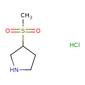 CS(=O)(=O)C1CNCC1.Cl