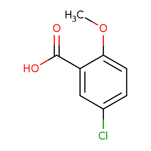 COc1ccc(cc1C(=O)O)Cl