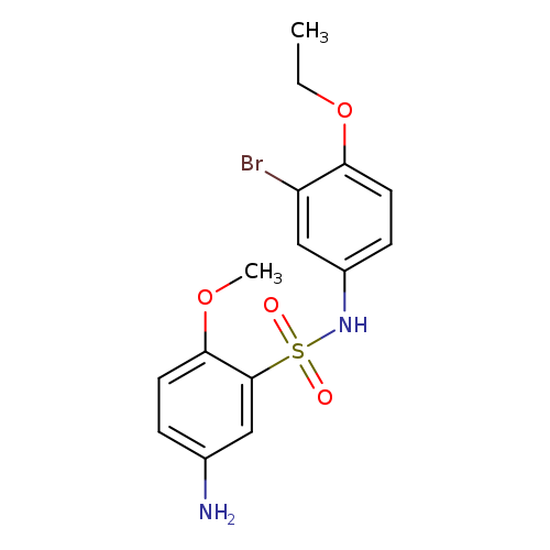 CCOc1ccc(cc1Br)NS(=O)(=O)c1cc(N)ccc1OC