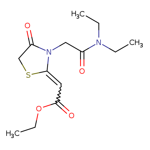 CCOC(=O)C=C1SCC(=O)N1CC(=O)N(CC)CC