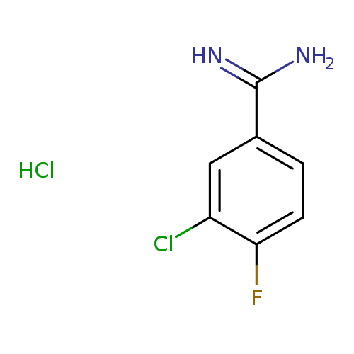 NC(=N)c1ccc(c(c1)Cl)F.Cl